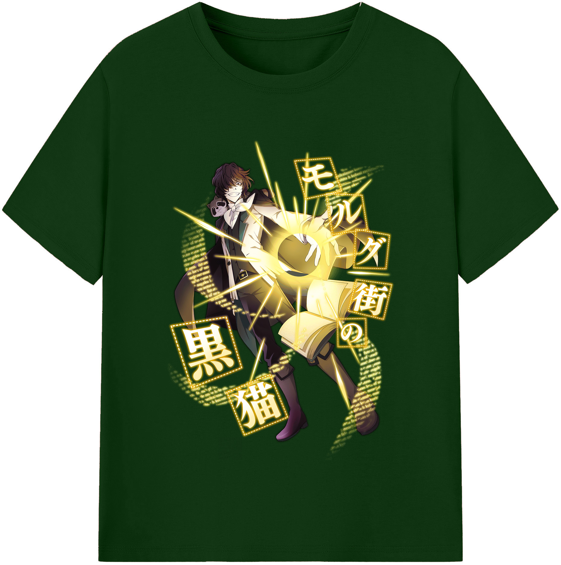 （画像用） 文豪ストレイドッグス Bungo Stray Dogs 綿100％半袖Tシャツ（フロントプリント）